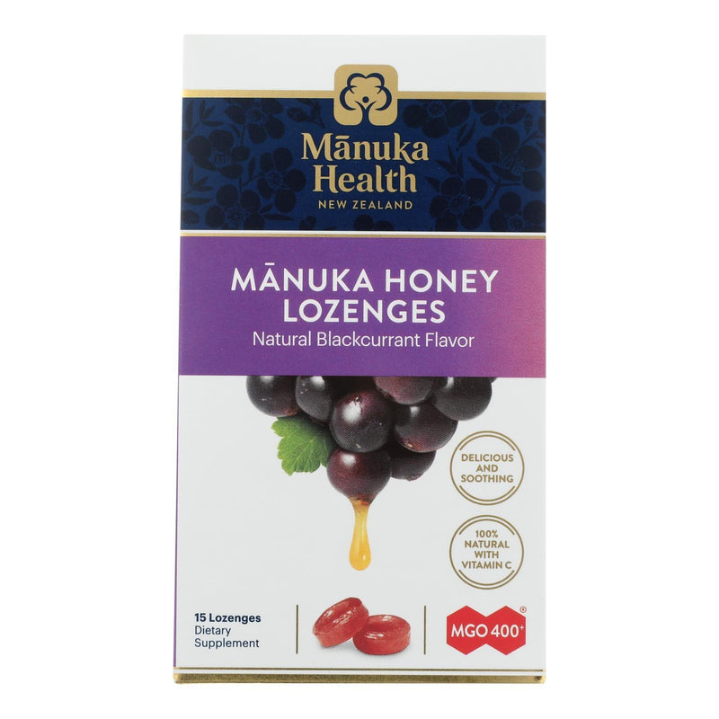 Manuka Health - Lozenges Honey Mgo 400+ Blkcrnt - 1 Each 1-15 Ct - Orca Market