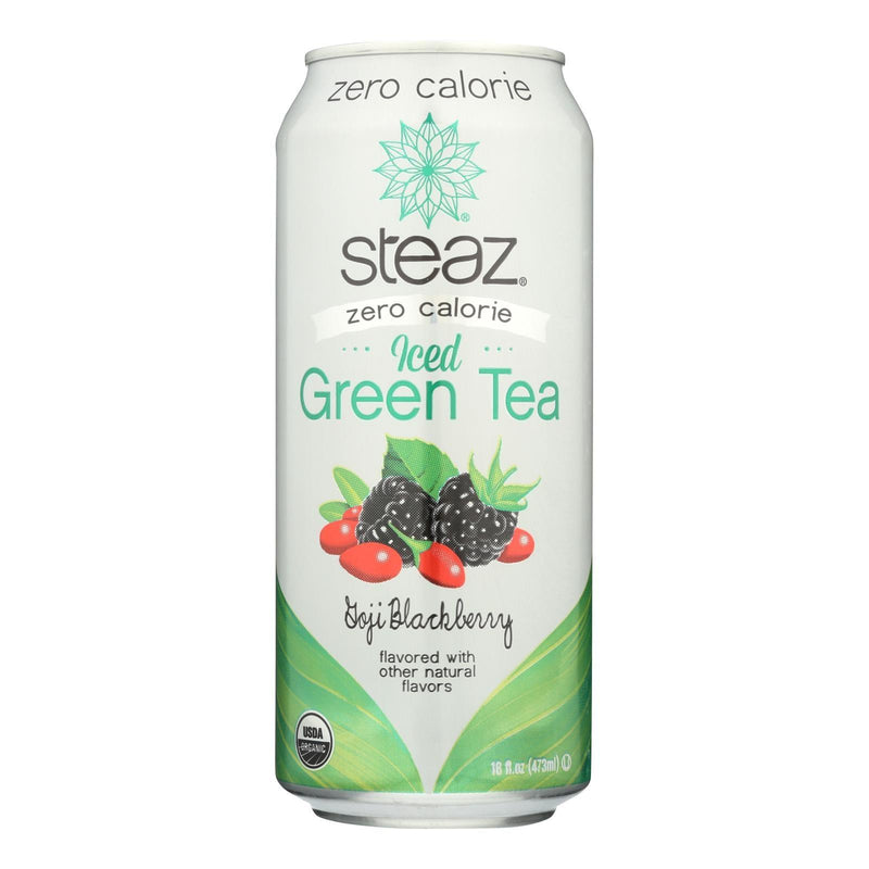 Steaz Zero Calorie Green Tea - Blackberry - Case Of 12 - 16 Fl Oz. - Orca Market