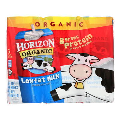 Horizon Organic Dairy Organic Low Fat 1 % Milk - Aseptic - Case Of 3 - 6/8 Fl Oz - Orca Market