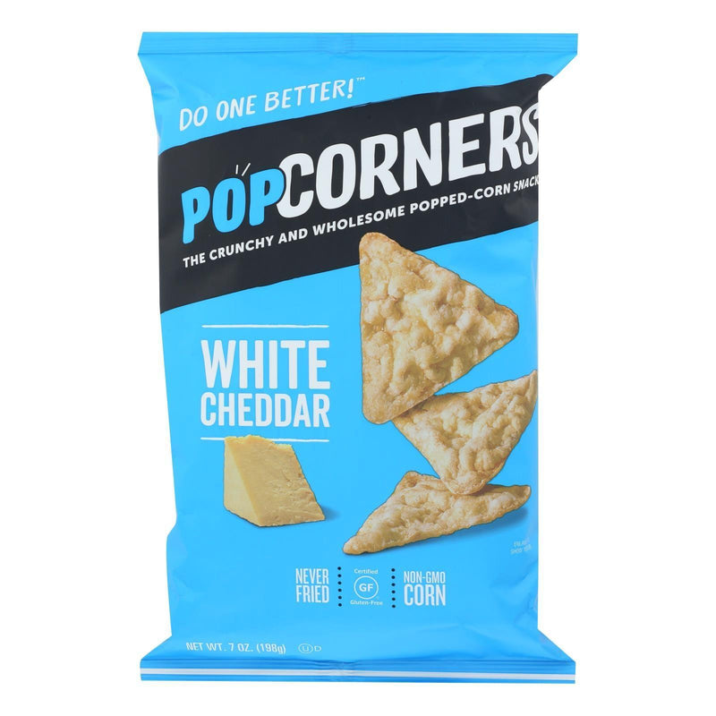 Our Little Rebellion Popcorners Chips - Cheddar Feel-good - Case Of 12 - 7 Oz - Orca Market