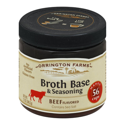 Orrington Farms Broth Base And Seasoning - Beef - Case Of 6 - 12 Oz. - Orca Market