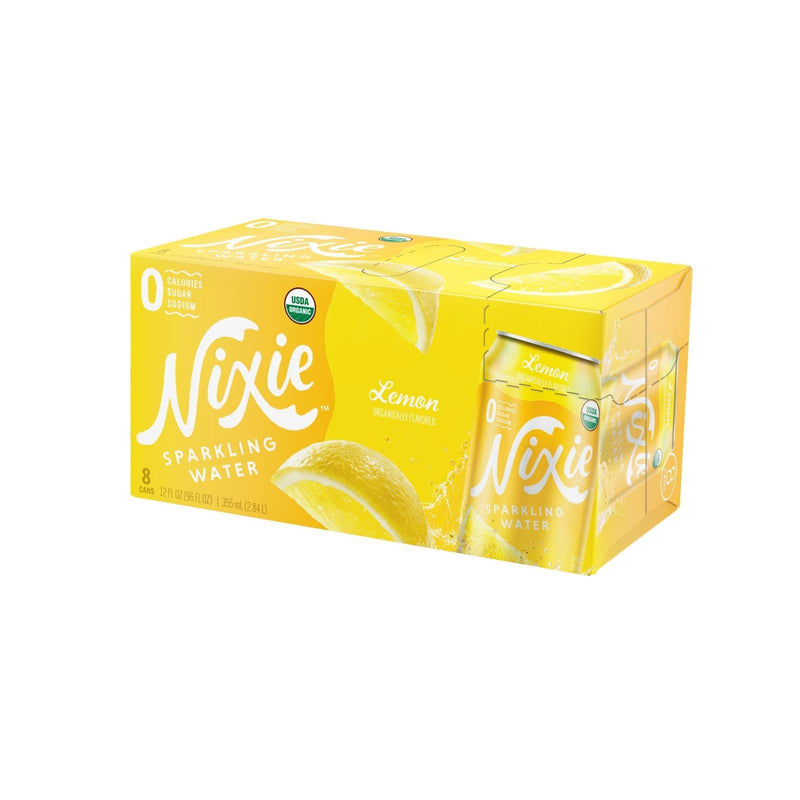 Nixie Sparkling Water - Sparkling Water Lemon - Case Of 3 - 8/12 Fz - Orca Market