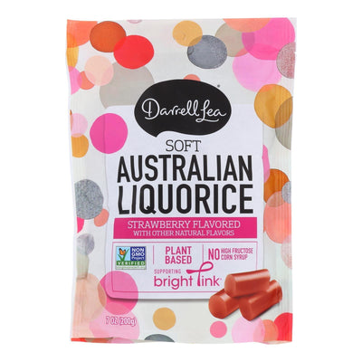 Darrell Soft Eating Liquorice - Strawberry - Case Of 8 - 7 Oz. - Orca Market