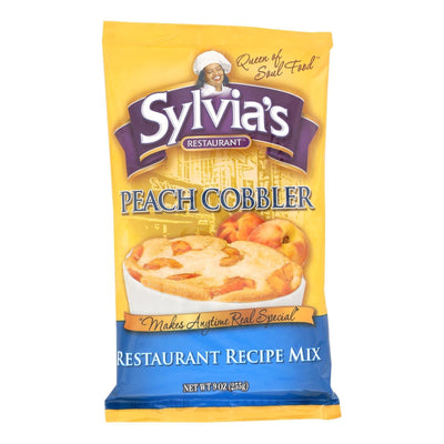 Sylvia's Peach Cobbler Mix - Case Of 9 - 9 Oz. - Orca Market