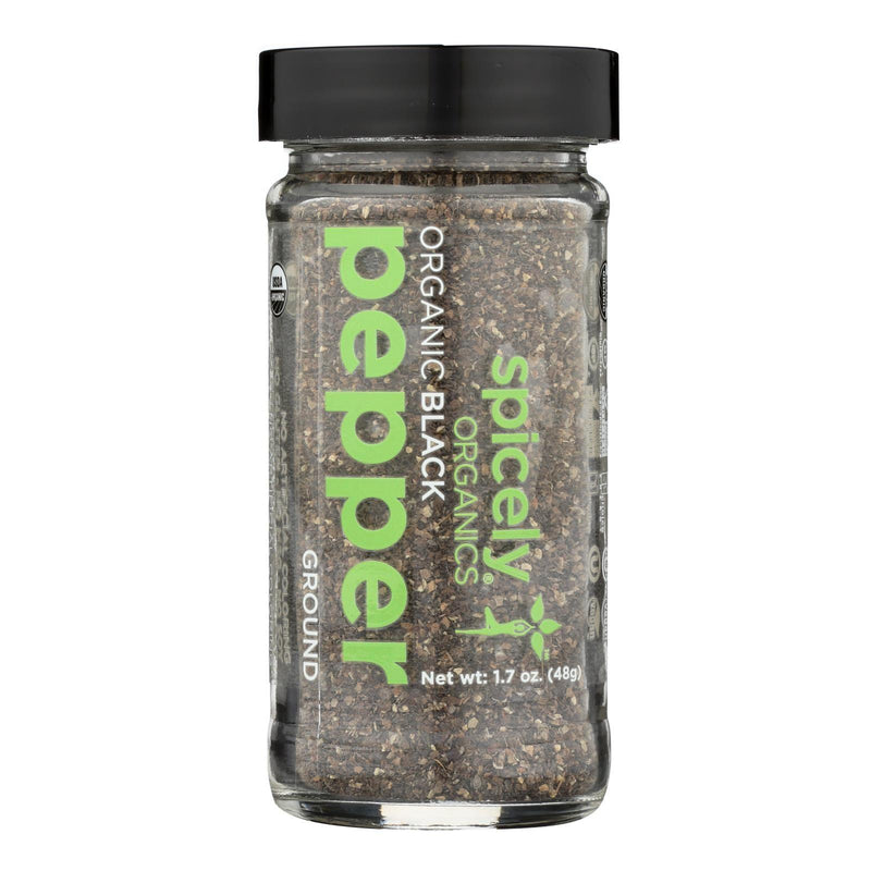 Spicely Organics - Organic Peppercorn - Black Ground - Case Of 3 - 1.7 Oz. - Orca Market