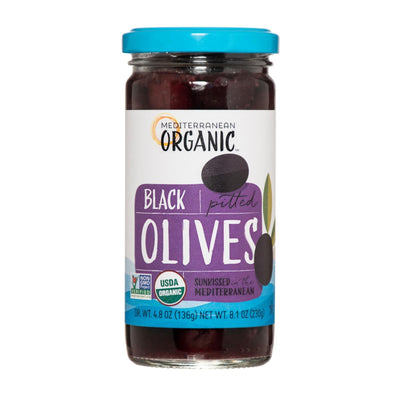 Mediterranean Organic Organic Ripe Pitted Black Olives - Case Of 12 - 8.1 Oz - Orca Market