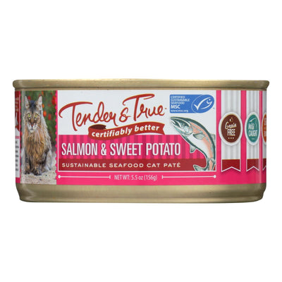 Tender & True - Cat Food Salmon&swt Pot - Case Of 24 - 5.5 Oz - Orca Market