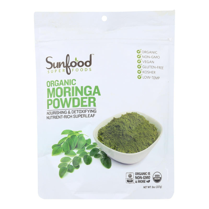 Sunfood Superfoods Organic Moringa Powder - 1 Each - 8 Oz - Orca Market