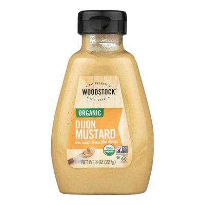 Woodstock Organic Dijon Mustard - Case Of 12 - 8 Oz - Orca Market