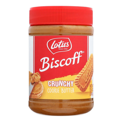 Biscoff Cookie Butter Spread - Peanut Butter Alternative - Crunchy - 13.4 Oz - Case Of 8 - Orca Market