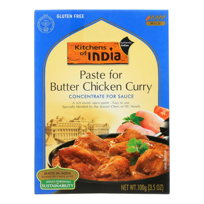 Kitchen Of India Paste - Butter Chicken Curry - 3.5 Oz - Case Of 6 - Orca Market