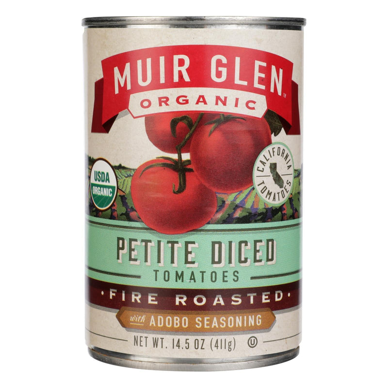 Muir Glen Diced Adobo Fire Roasted Tomato - Tomato - Case Of 12 - 14.5 Oz. - Orca Market