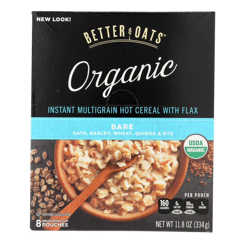 Better Oats Organic Instant Multigrain Hot Cereal - Bare - Case Of 6 - 11.8 Oz. - Orca Market