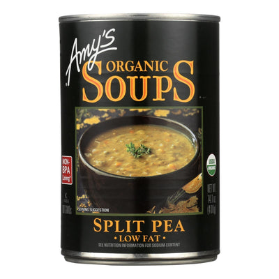 Amy's - Organic Fat Free Split Pea Soup - Case Of 12 - 14.1 Oz - Orca Market