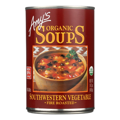 Amy's - Organic Fire Roasted Southwestern Vegetable Soup - Case Of 12 - 14.3 Oz - Orca Market