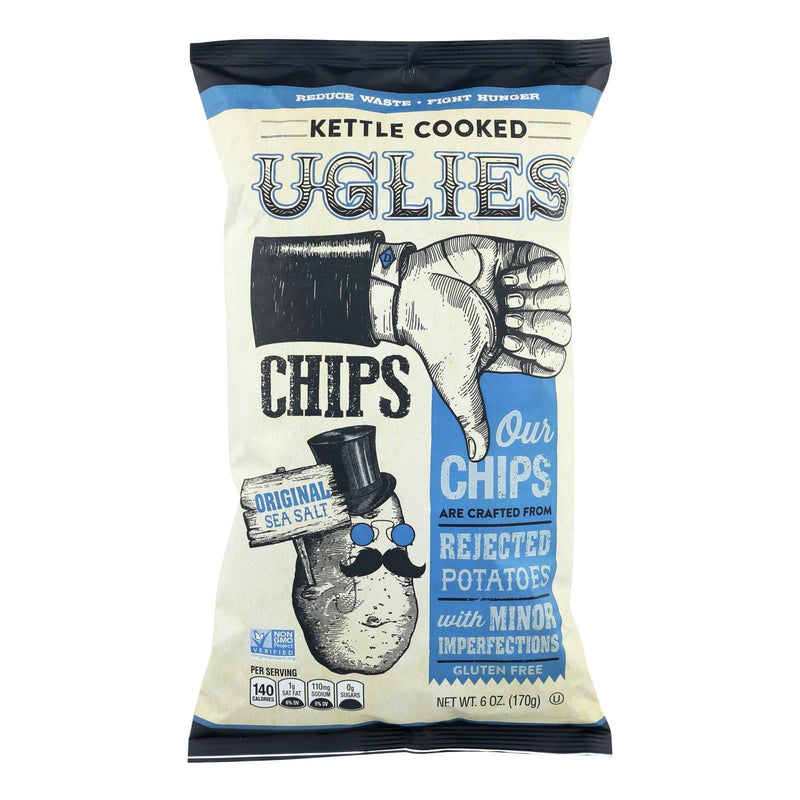 Uglies - Pot Chips Original Sea Salt Ktle - Case Of 12 - 6 Oz - Orca Market