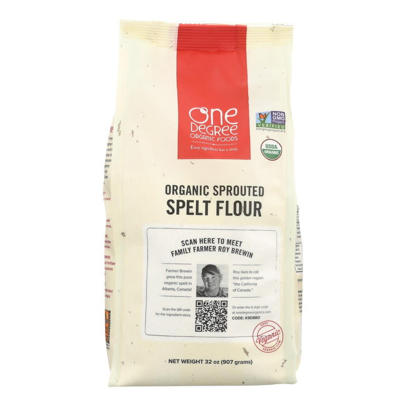 One Degree Organic Foods Sprouted Spelt Flour - Organic - Case Of 6 - 32 Oz. - Orca Market