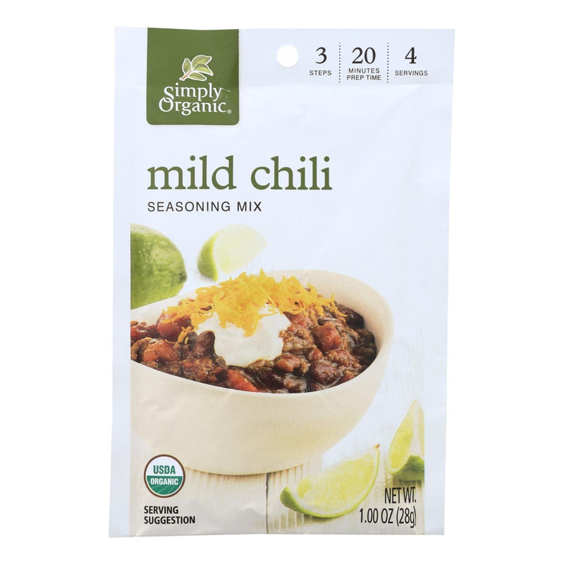 Simply Organic Seasoning Mx - Organic - Mild Chili - Case Of 12 - 1 Oz - Orca Market