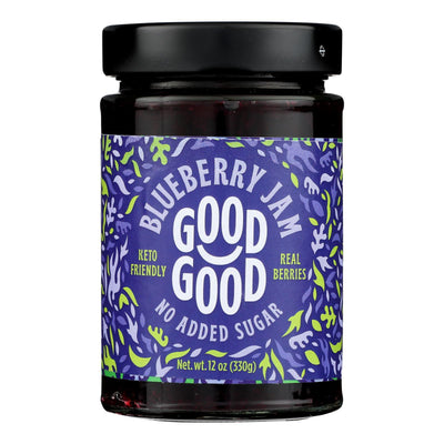 Good Good - Jam Blueberry No Sugar - Case Of 6-12 Oz - Orca Market