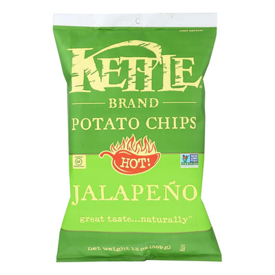 Kettle Brand - Potato Chips Jalapeno - Case Of 9 - 13 Oz - Orca Market