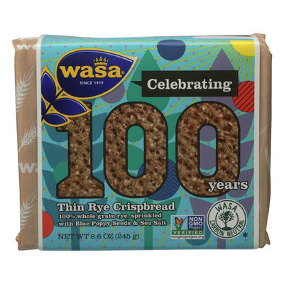 Wasa Crispbread - Crispbread Thin Rye 100 - Case Of 12 - 8.6 Oz - Orca Market