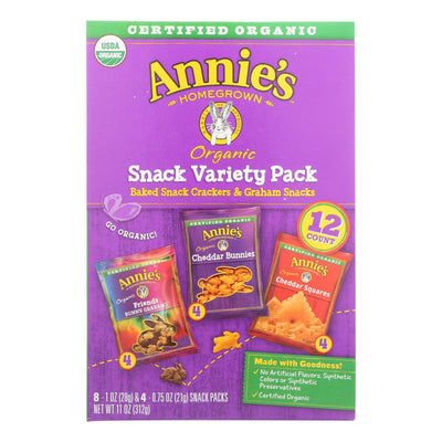 Annie's Homegrown Snack Pack - Organic - Variety - 12ct - Case Of 6 - 12 Count - Orca Market