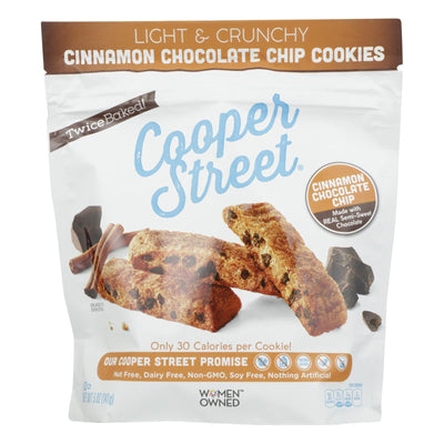 Cooper Street - Cookies Cinnamon Chocolate Chip - Case Of 6 - 5 Oz - Orca Market