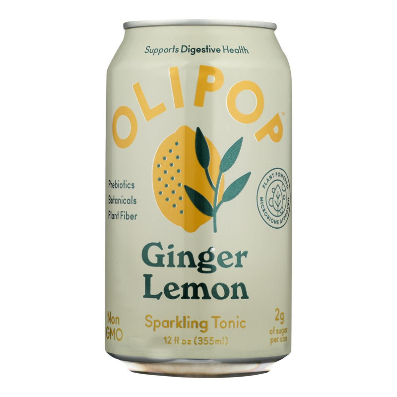 Olipop - Sparkling Tonic Ginger Lemon - Case Of 12-12 Fz - Orca Market