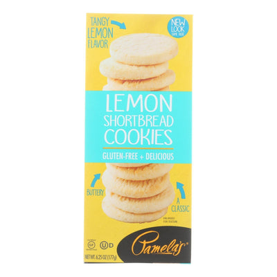 Pamela's Products - Cookies - Lemon Shortbread - Gluten-free - Case Of 6 - 6.25 Oz. - Orca Market