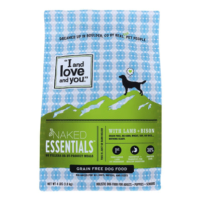 I And Love And You - Dog Kibble Lamb And Bison - Case Of 4-4 Lb - Orca Market