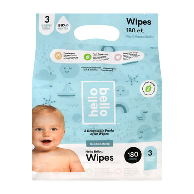 Hello Bello - Wipes Baby 3 Pack - Ea Of 1-180 Ct - Orca Market