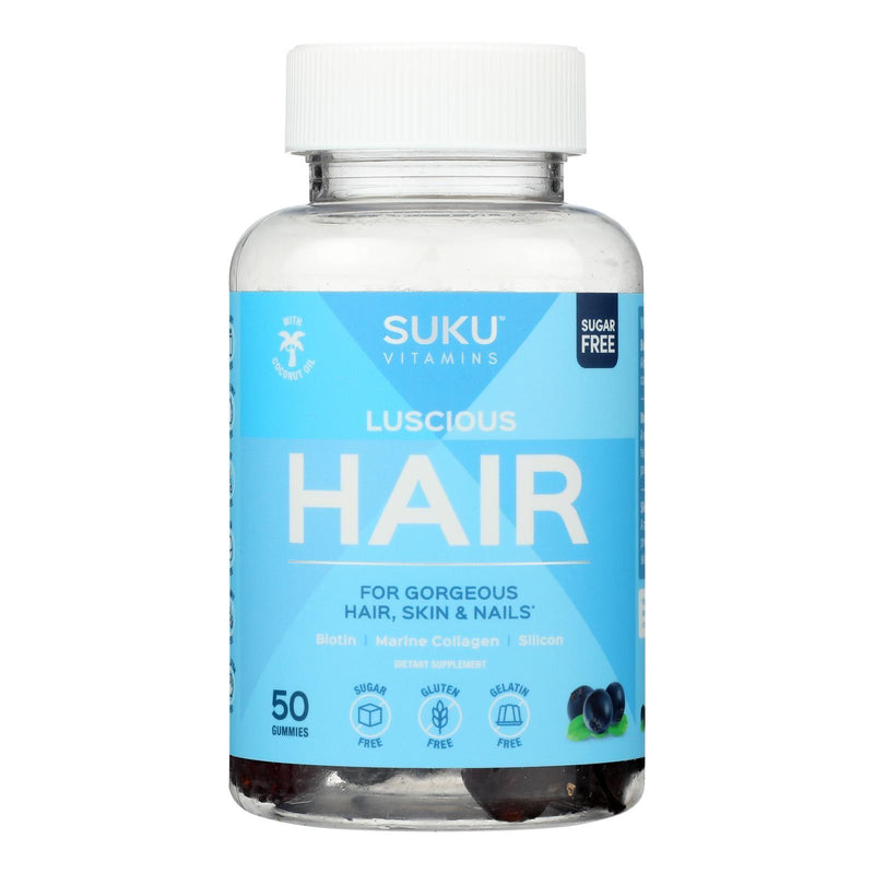 Suku Vitamins - Gummy Luscious Hair - 1 Each -50 Count - Orca Market