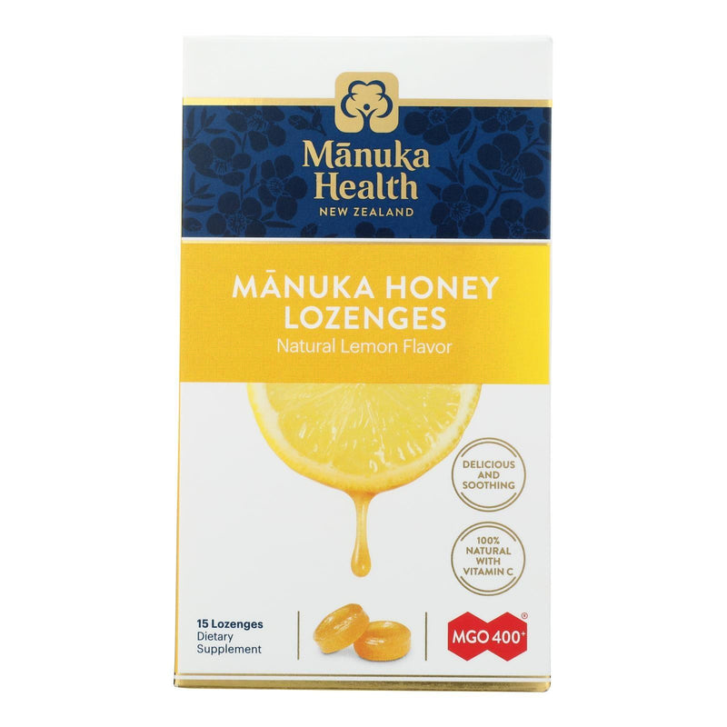 Manuka Health - Lozenges Honey Mgo 400+ Lemon - 1 Each -15 Count - Orca Market