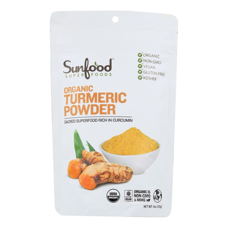 Sunfood - Turmeric Powder - 1 Each -4 Oz - Orca Market