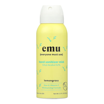 Emu - Hnd Sntzr Lemongrass Mist - Case Of 6-2.2 Oz - Orca Market