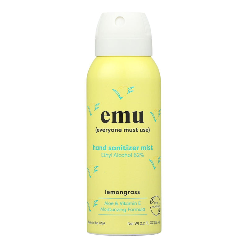 Emu - Hnd Sntzr Lemongrass Mist - Case Of 6-2.2 Oz - Orca Market