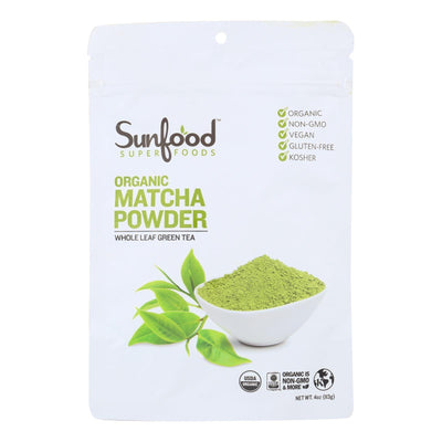 Sunfood - Matcha Powder Green Tea - 1 Each -4 Oz - Orca Market