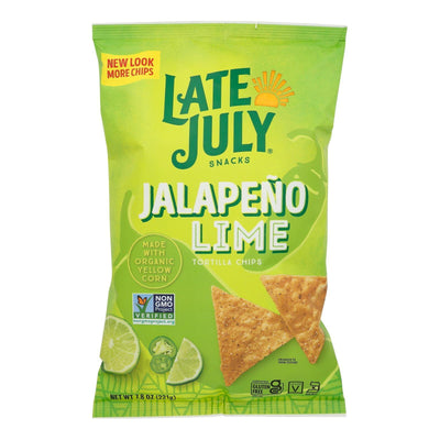 Late July Snacks - Tort Chip Jalap Lime - Case Of 12-7.8 Oz - Orca Market