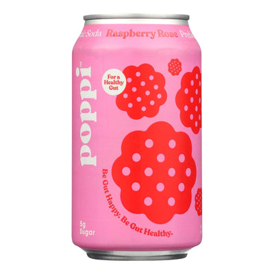 Poppi - Prebio Soda Raspberry Rse - Case Of 12-12 Fz - Orca Market