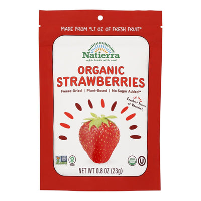 Natierra - Dried Fruit Strawbery - Case Of 12-.8 Oz - Orca Market