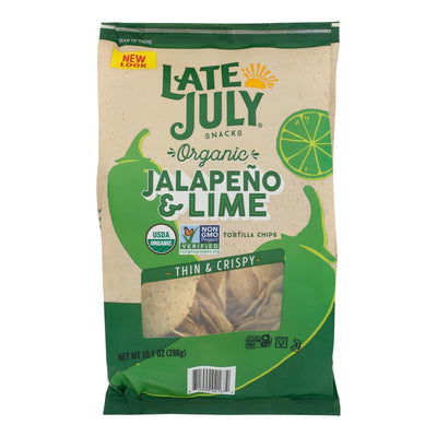 Late July Snacks - Tort Chip Jalap Lime - Case Of 9-10.1 Oz - Orca Market