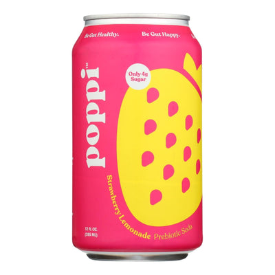 Poppi - Prebio Soda Strwbry Lemon - Case Of 12-12 Fz - Orca Market