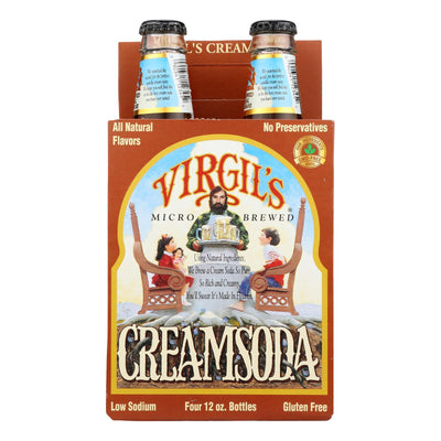 Virgil's Rootbeer Cream Soda - Cream - Case Of 6 - 12 Fl Oz. - Orca Market