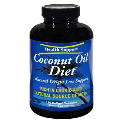 Health Support Coconut Oil Diet - 180 Softgel Capsules - Orca Market