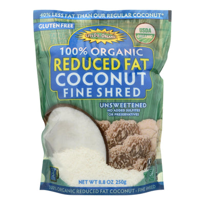 Let's Do Organics Organic Lite Shredded - Coconut - Case Of 12 - 8.8 Oz. - Orca Market