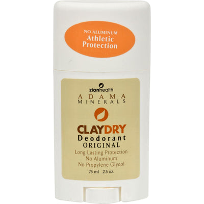 Zion Health Adama Minerals Clay Dry Deodorant Original - 2.5 Oz - Orca Market