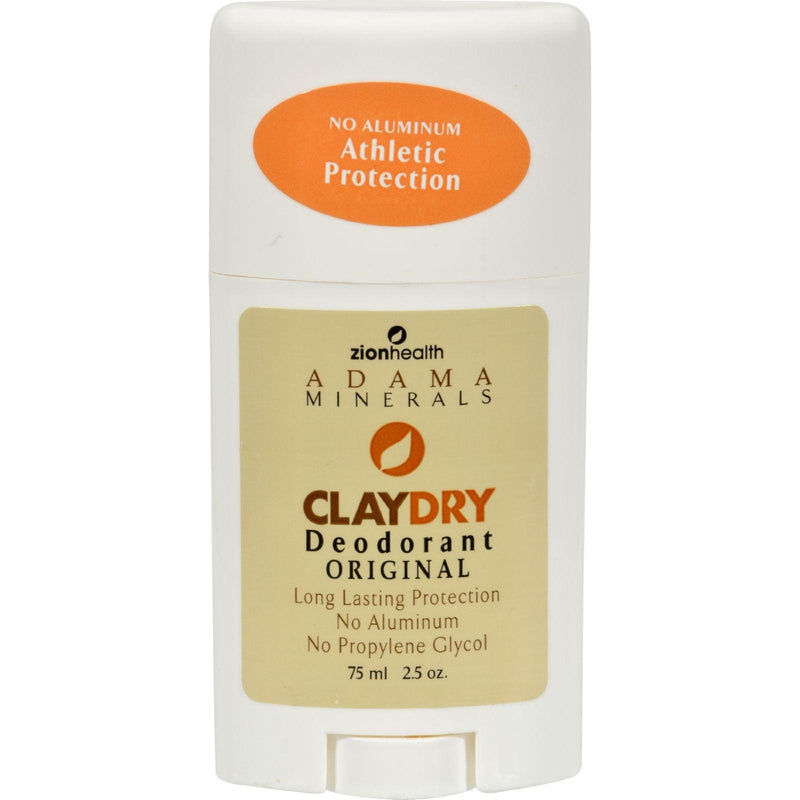 Zion Health Adama Minerals Clay Dry Deodorant Original - 2.5 Oz - Orca Market