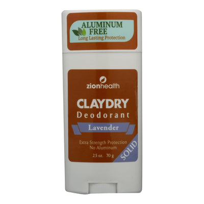 Zion Health Adama Minerals Clay Deodorant Lavender - 2.5 Oz - Orca Market