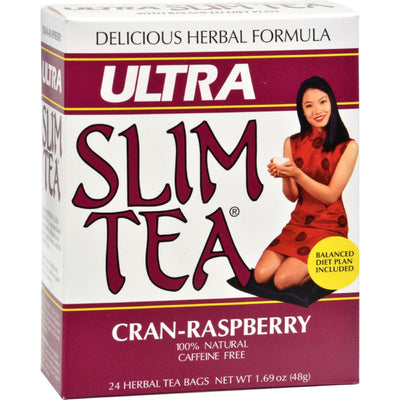 Hobe Labs Ultra Slim Tea Cran-raspberry - 24 Tea Bags - Orca Market