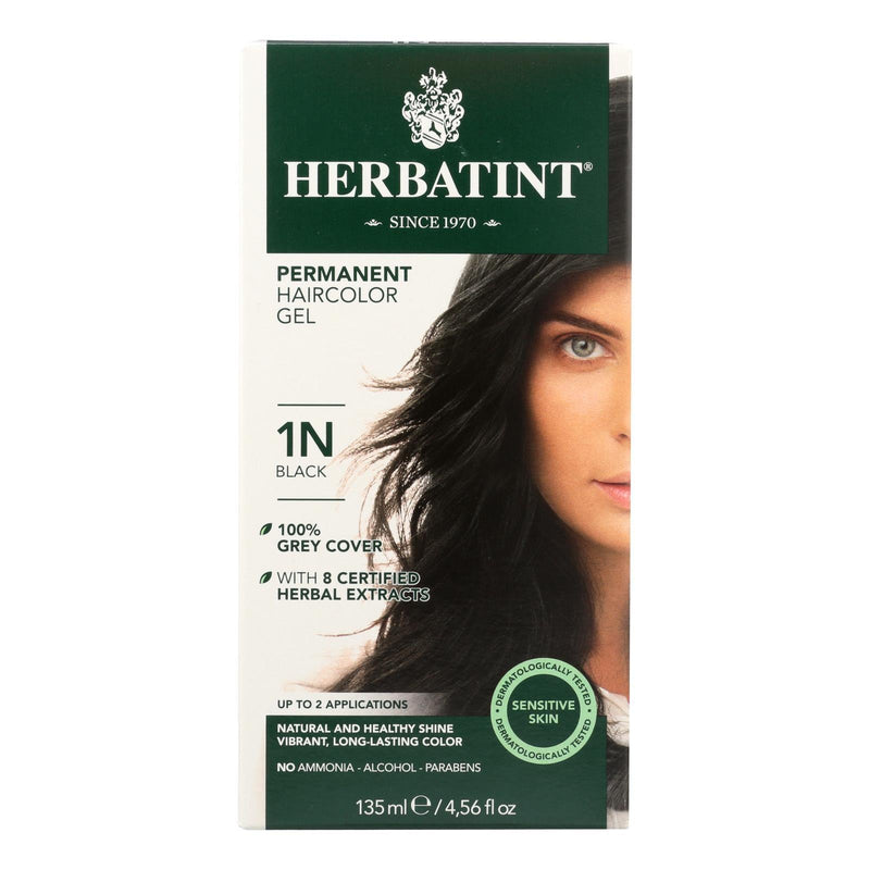 Herbatint Permanent Herbal Haircolour Gel 1n Black - 135 Ml - Orca Market